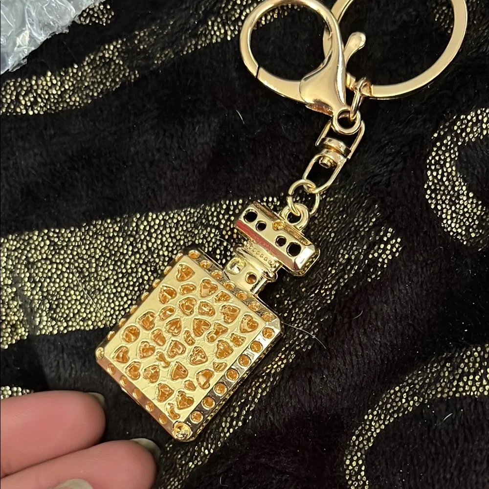 Gold Rhinestone Key chain/ bag Accessory - Picture 3 of 3
